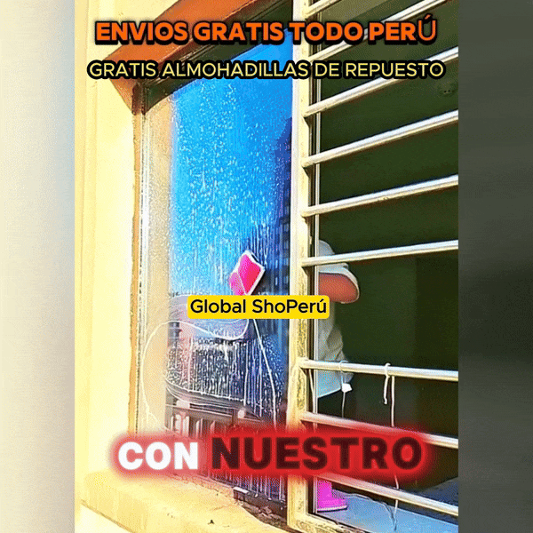💪🏼 LIMPIADOR MAGNÉTICO DE VENTANAS 🪟 🎁¡INCLUYE REGALOS! 🎁 ENVÍO GRATIS A TODO EL PERÚ 🇵🇪 🧼 Almohadillas de REPUESTO GRATIS 🎁 🔗 Cordón de seguridad GRATIS 🎁🎬 Accede GRATIS 🎁 a un vídeo de instrucciones exclusivo.