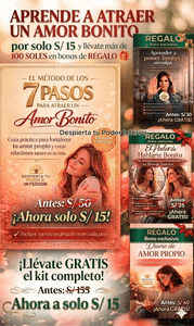 Aprende a atraer un AMOR BONITO por solo S/15 y llévate MÁS DE 100 SOLES en bonos de REGALO 🎁